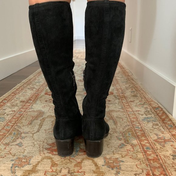 Prada black suede leather western boots - Picture 5 of 9